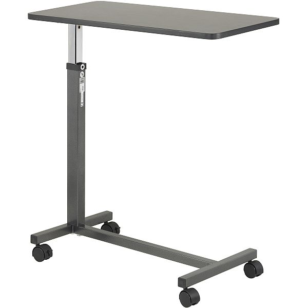 Drive Non-Tilt Overbed Table - Silver Vein Base