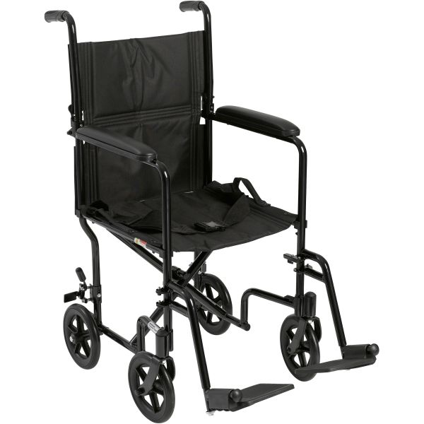 Drive Medical Aluminum Transport Chair - Black