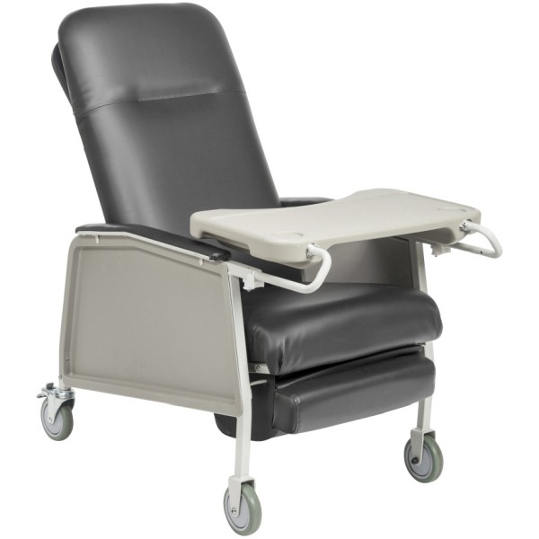 Drive Medical 3-Position Bariatric Extra Wide Geri-Chair Recliner - Charcoal