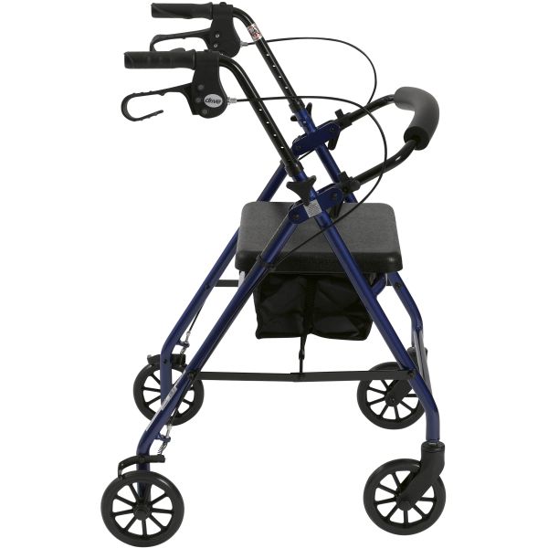 Drive Aluminum Rollator with 6″ Casters and Fold Up Removable Back Support