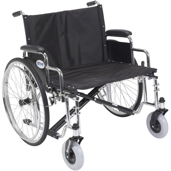 Drive Bariatric Sentra EC Heavy-Duty, Extra-Extra-Wide Wheelchair (26″ Desk Arm)