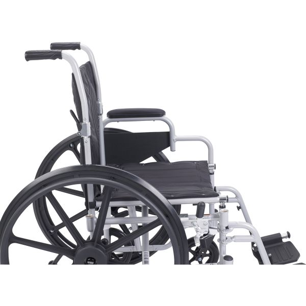 Drive Medical Poly-Fly Lightweight Wheelchair & Transport Chair Combo