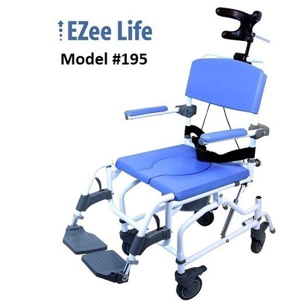EZee Life Tilt Rehab Shower Commodes [195]