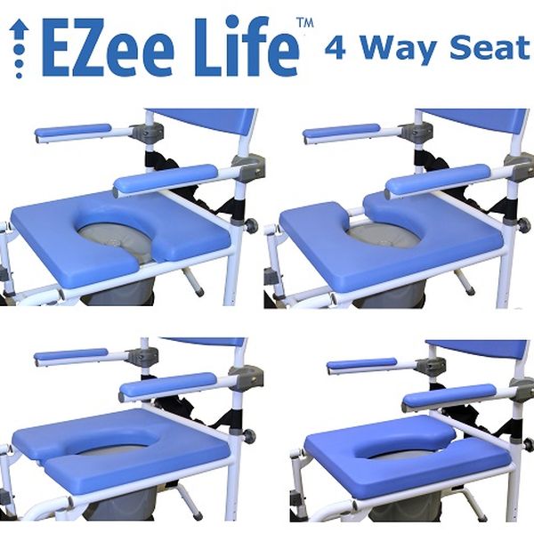 EZee Life Tilt Rehab Shower Commodes