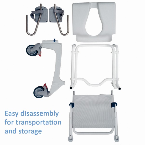 Aquatec Ocean Ergo XL Self Propel Shower and Commode Chair