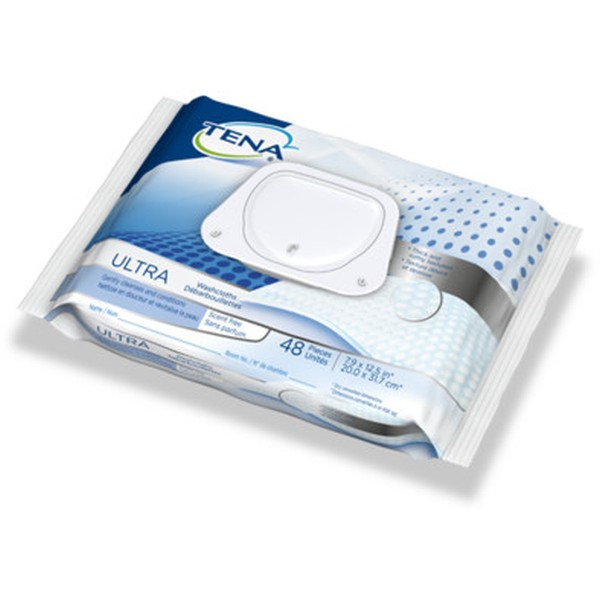 TENA Ultra Washcloths Scent Free [65722]