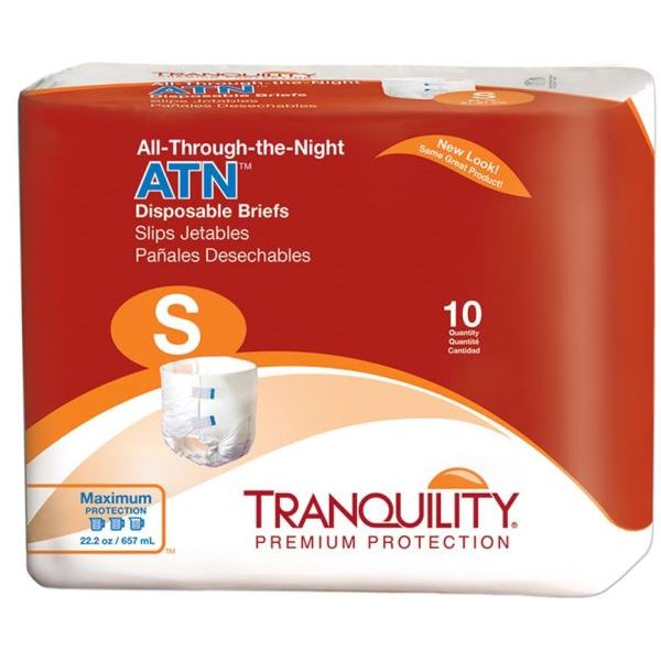 Tranquility ATN (All-Through-the-Night) Disposable Briefs (Small) [2184]