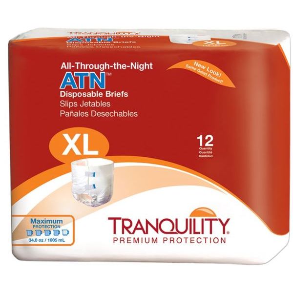 Tranquility ATN (All-Through-the-Night) Disposable Briefs (X-Large) [2187]