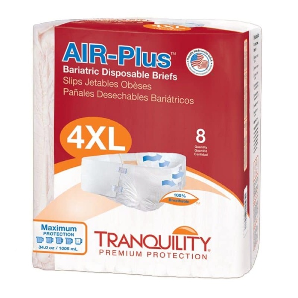 Tranquility AIR-Plus Bariatric Disposable Briefs [2195]