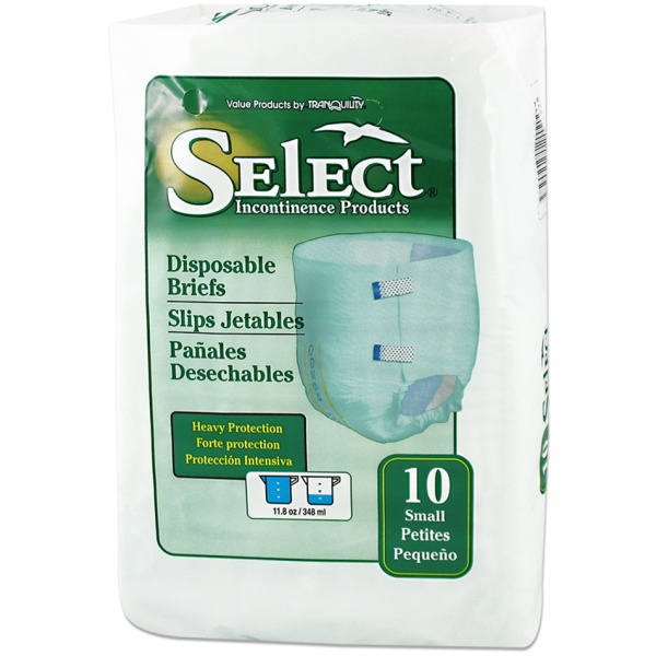 Select Disposable Briefs by Tranquility (Small) [2620]
