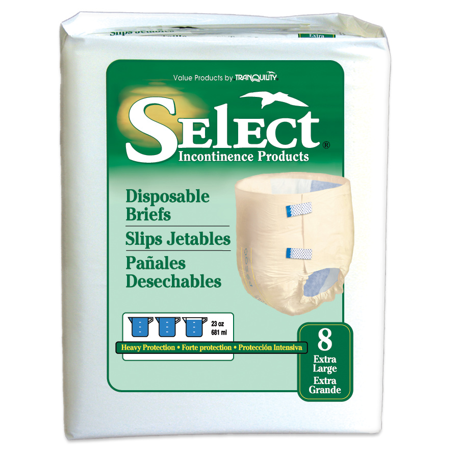 Select Disposable Briefs by Tranquility (X-Large) [2635]