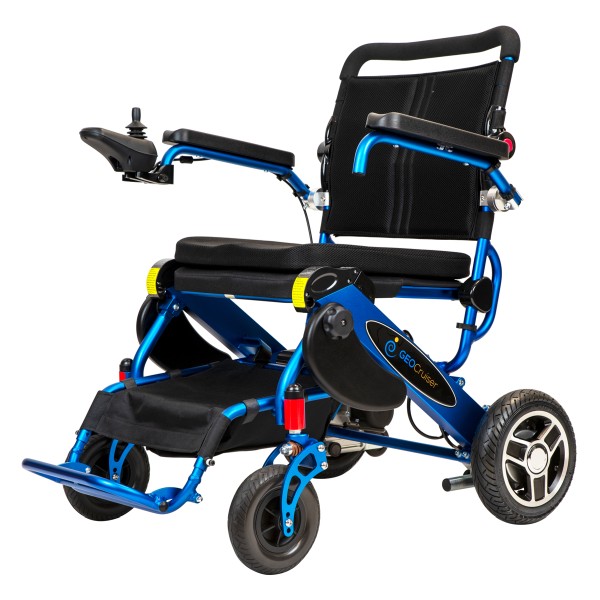 Pathway Mobility Geo Cruiser Elite EX Lightweight Foldable Powered Wheelchair - Blue