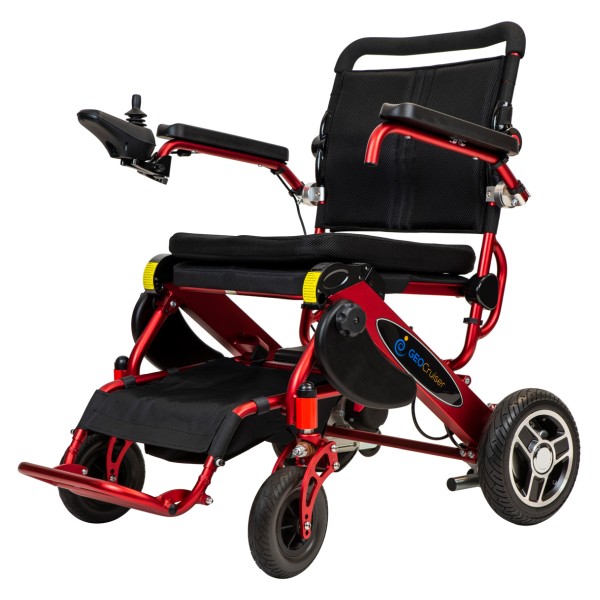 Pathway Mobility Geo Cruiser Elite EX Lightweight Foldable Powered Wheelchair - Red