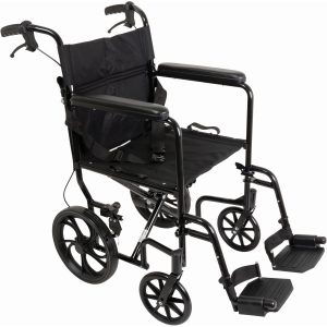 ProBasics Aluminum Transport Chair With 12″ Wheels