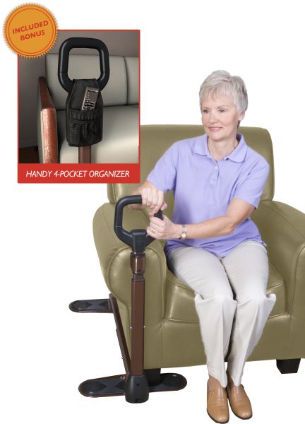 Couch Cane With Organizer Pouch - Broadway Home Medical
