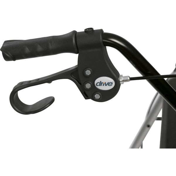 Drive Medical Aluminum Rollator with 7.5″ and Fold Up Removable Back Support