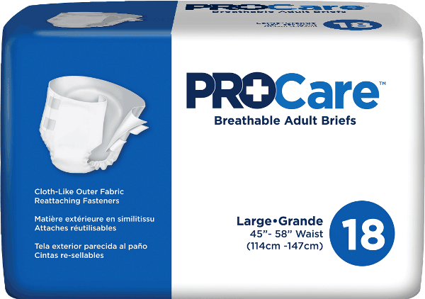 First Quality ProCare Breathable Adult Briefs, Heavy Absorbency