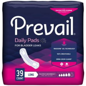 Prevail Bladder Control Pads – Maximum Absorbency