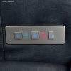 PLR4955 Ultra massage button closeup_LEDs On PLR4955 Ultra massage button closeup_LEDs On