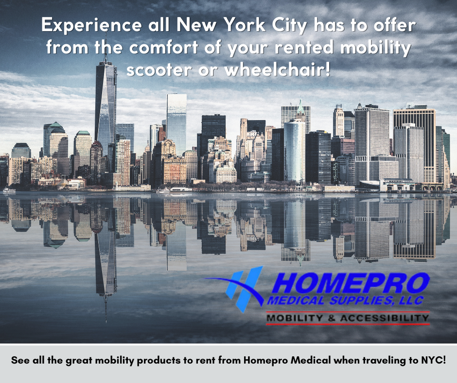 Friendly Places to Visit in NYC with Rented Mobility Equipment