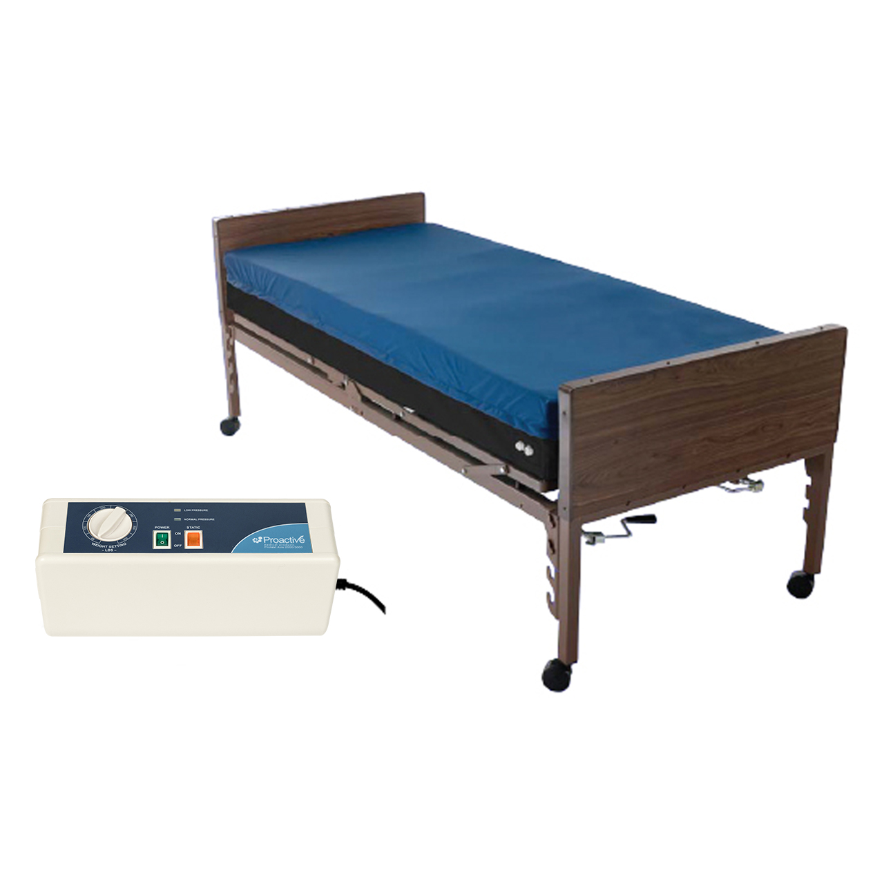 Proactive Self-Adjusting Air/Foam Mattress with Optional Alternating Pressure Pump